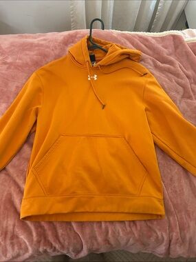 Under Armour Bright Orange Hoodie with Front Pocket